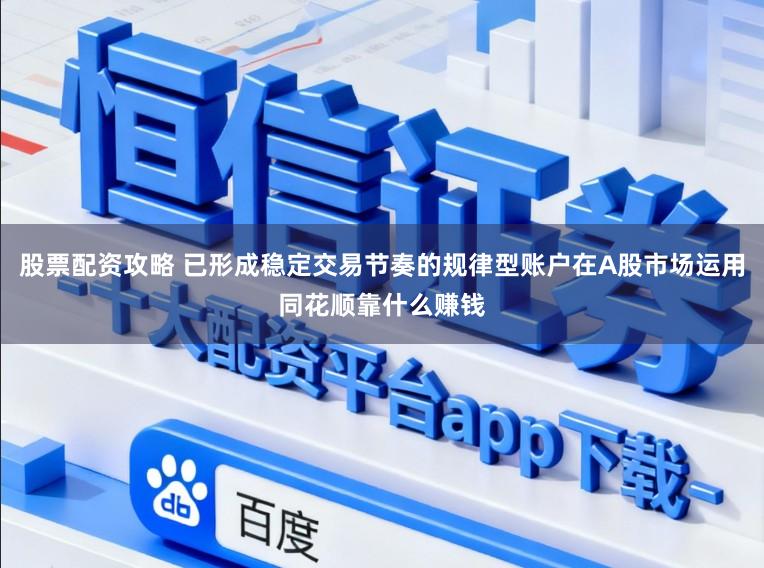 股票配资攻略 已形成稳定交易节奏的规律型账户在A股市场运用同花顺靠什么赚钱